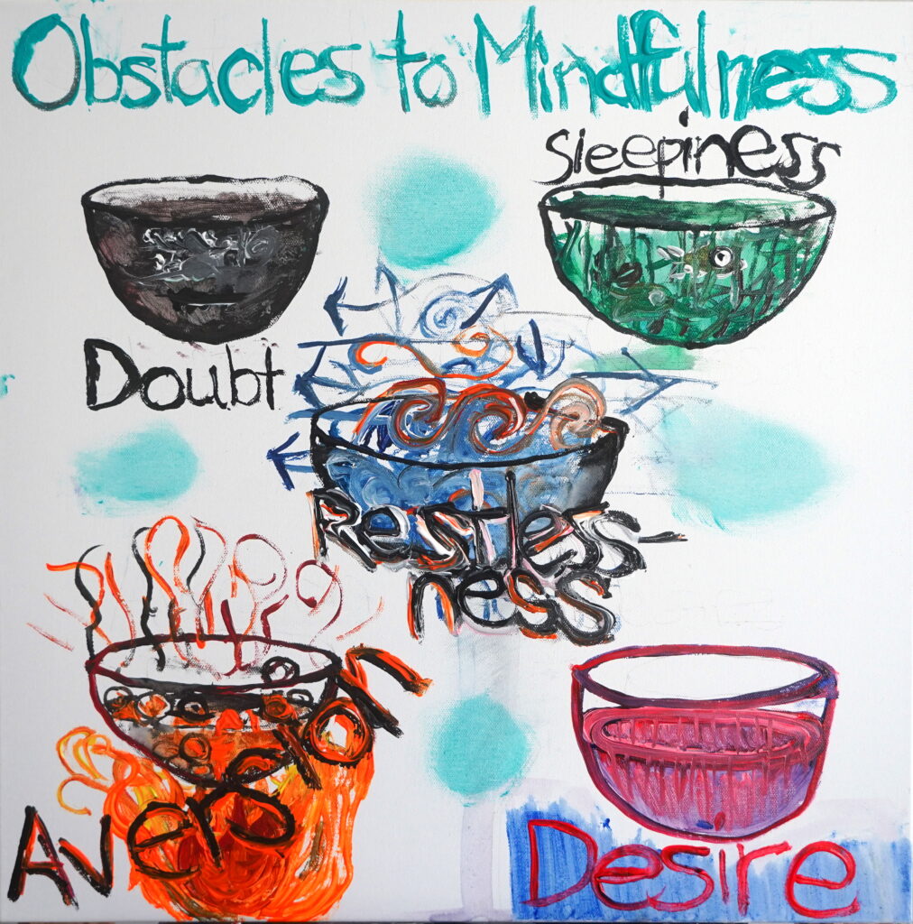painting obstacles to mindfulness